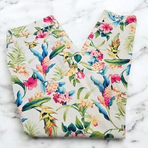 Tommy Bahama Denim‎ Women's Floral Skinny Ankle Pants 31x28 (Fit like 34x28)